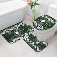 Personalised Cook Islands Mitiaro Bathroom Set Tiare Maori Polynesian Waves Tattoo