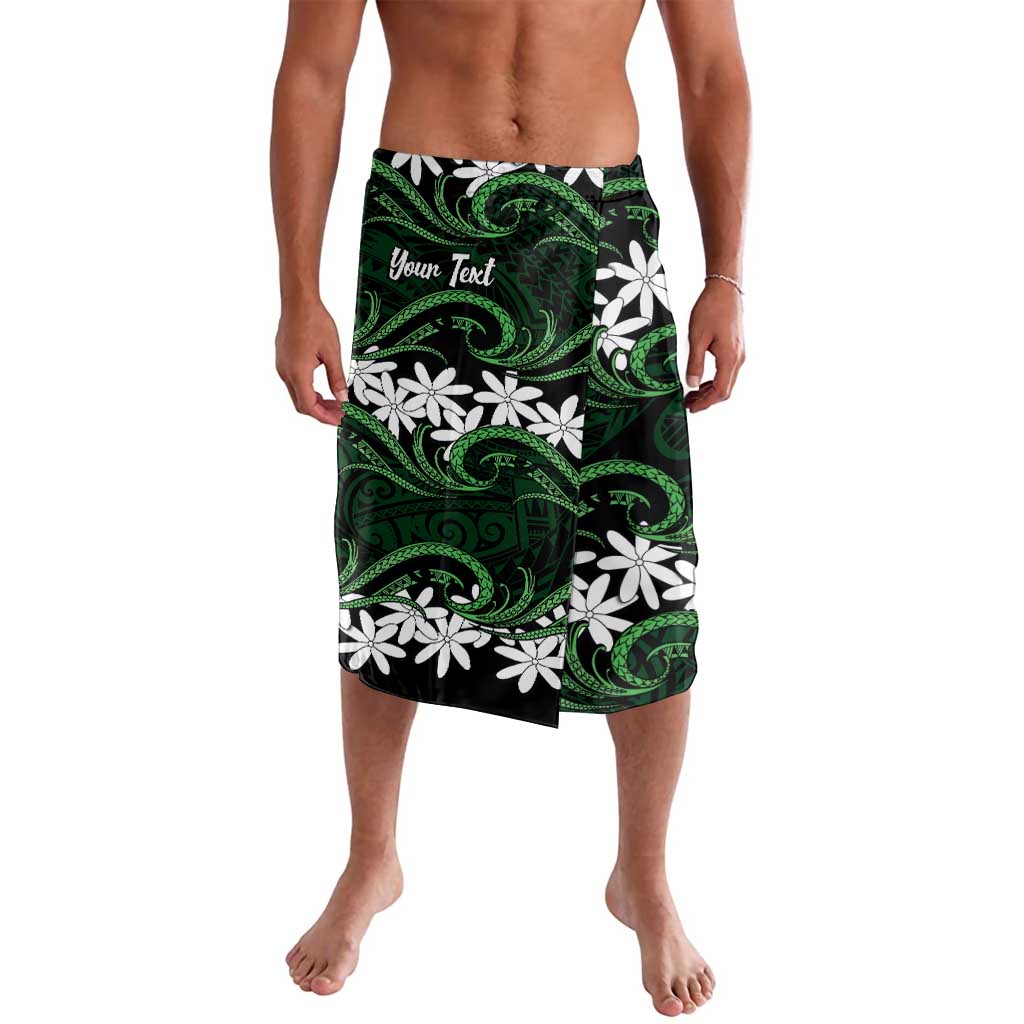 Personalised Cook Islands Mitiaro Lavalava Tiare Maori Polynesian Waves Tattoo