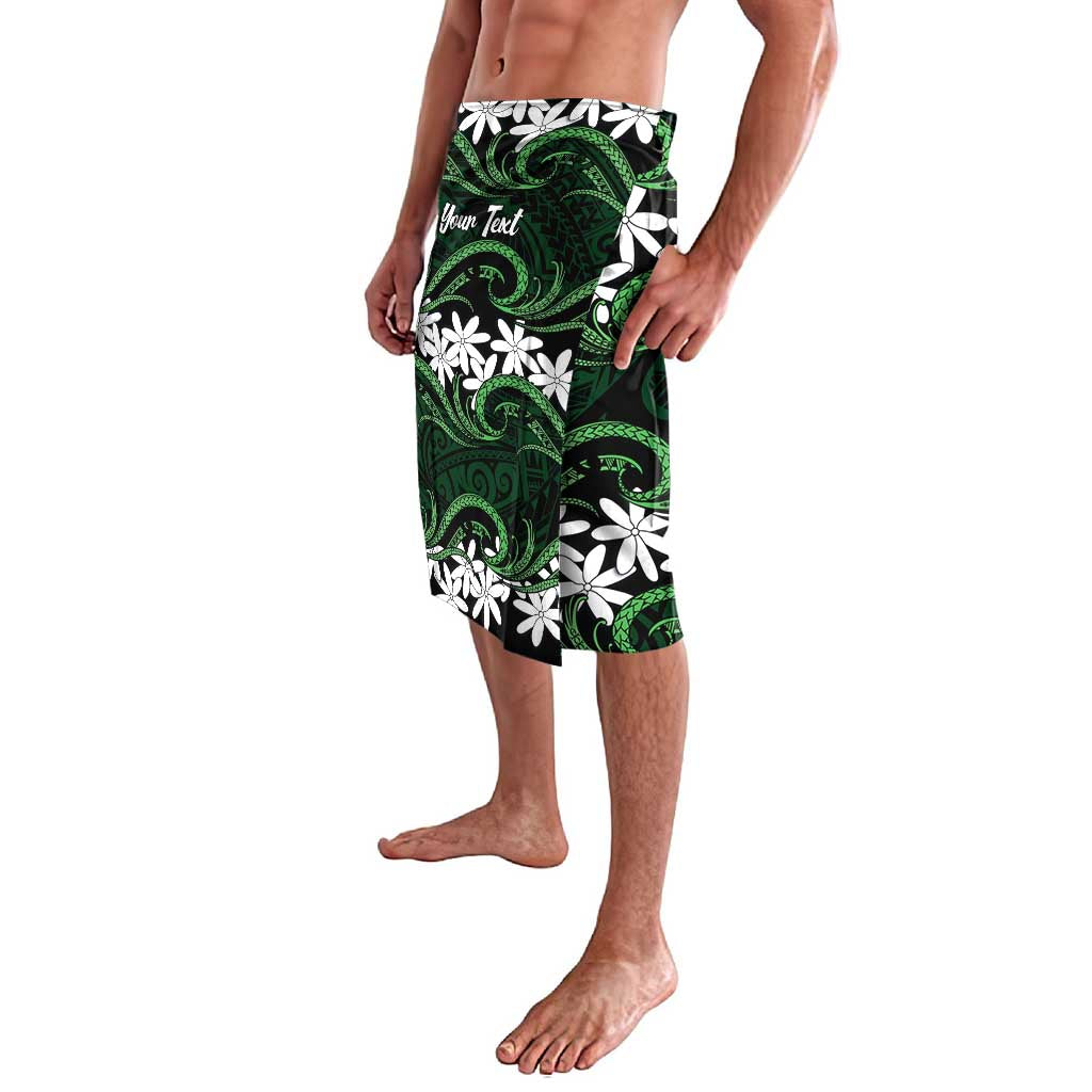 Personalised Cook Islands Mitiaro Lavalava Tiare Maori Polynesian Waves Tattoo