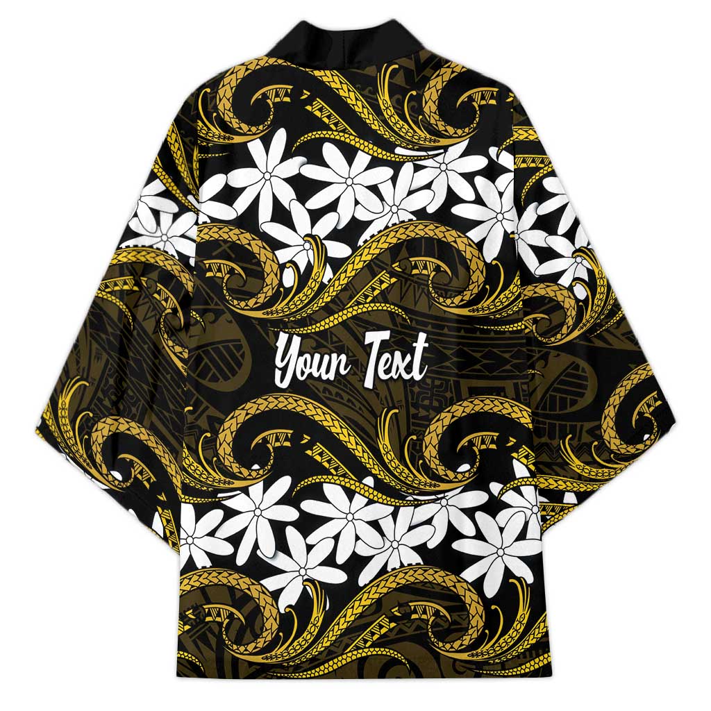 Personalised Cook Islands Manihiki Kimono Tiare Maori Polynesian Waves Tattoo LT14 - Polynesian Pride