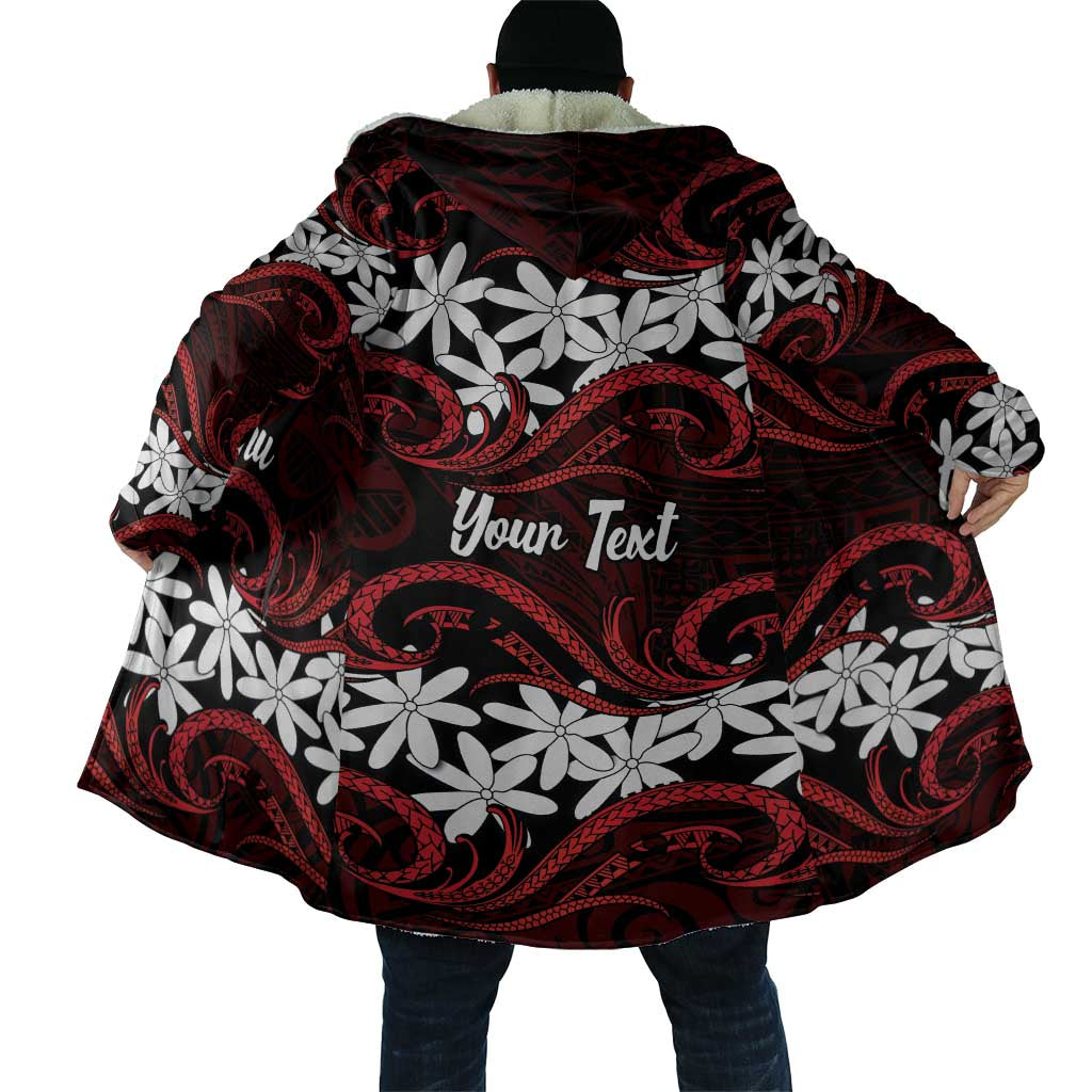 Personalised Cook Islands Atiu Enuamanu Cloak Tiare Maori Polynesian Waves Tattoo