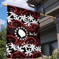 Personalised Cook Islands Atiu Enuamanu Garden Flag Tiare Maori Polynesian Waves Tattoo