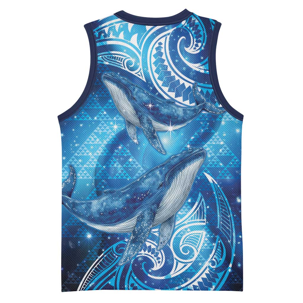 New Zealand Humpback Whale Matariki Basketball Jersey Maori New Year Taniko Niho Taniwha