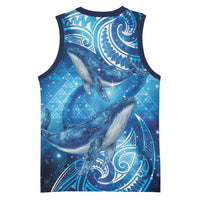 New Zealand Humpback Whale Matariki Basketball Jersey Maori New Year Taniko Niho Taniwha