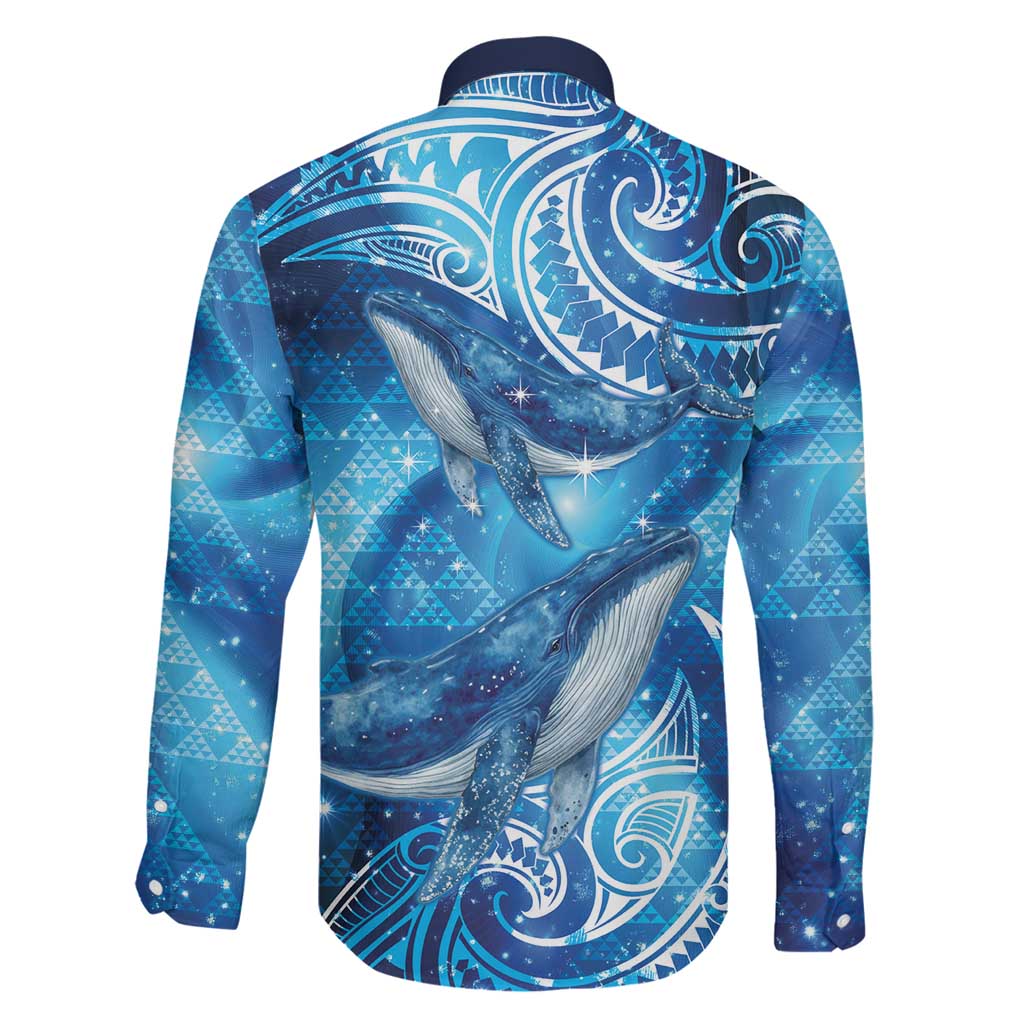 New Zealand Humpback Whale Matariki Family Matching Off Shoulder Short Dress and Hawaiian Shirt Maori New Year Taniko Niho Taniwha LT14 - Polynesian Pride