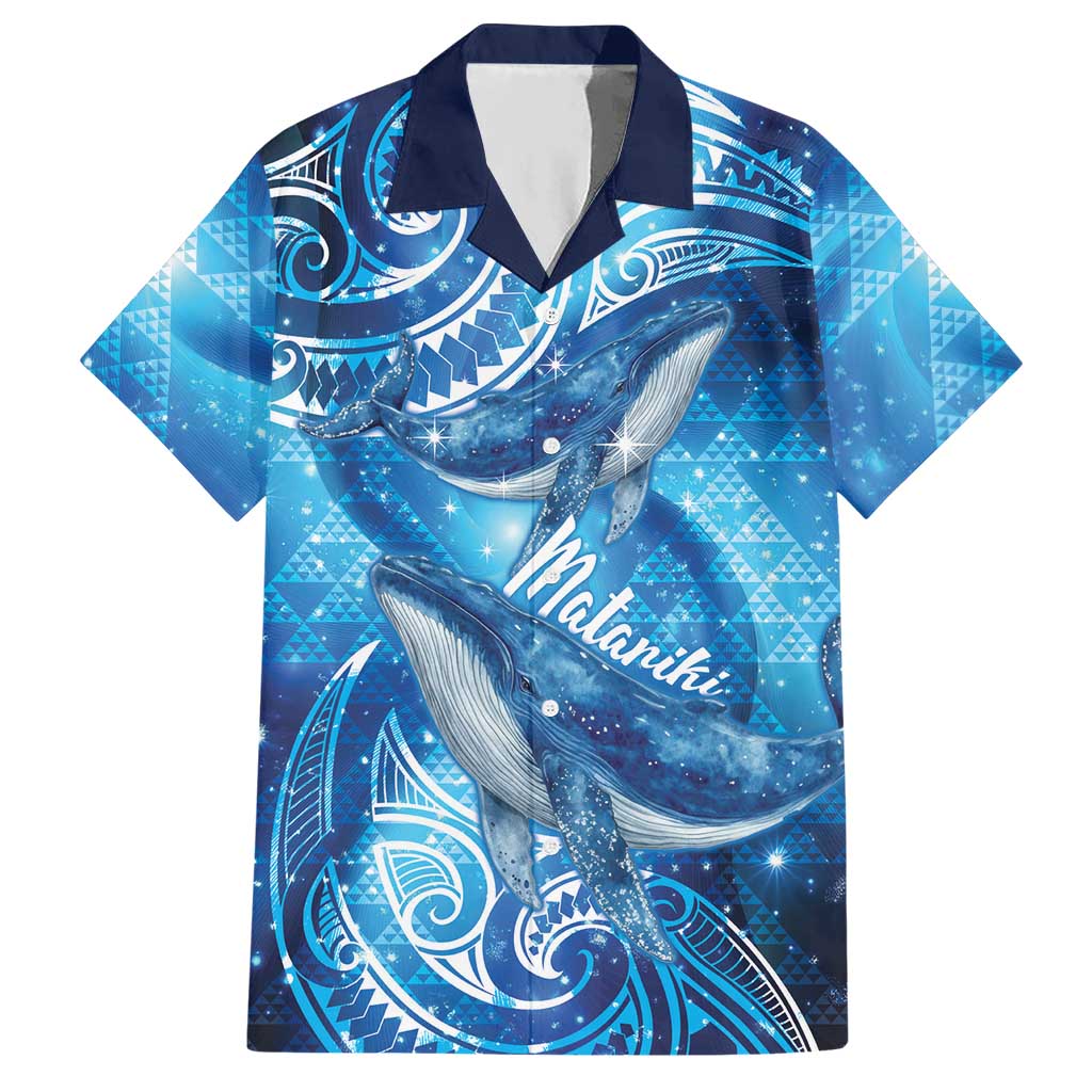 New Zealand Humpback Whale Matariki Hawaiian Shirt Maori New Year Taniko Niho Taniwha