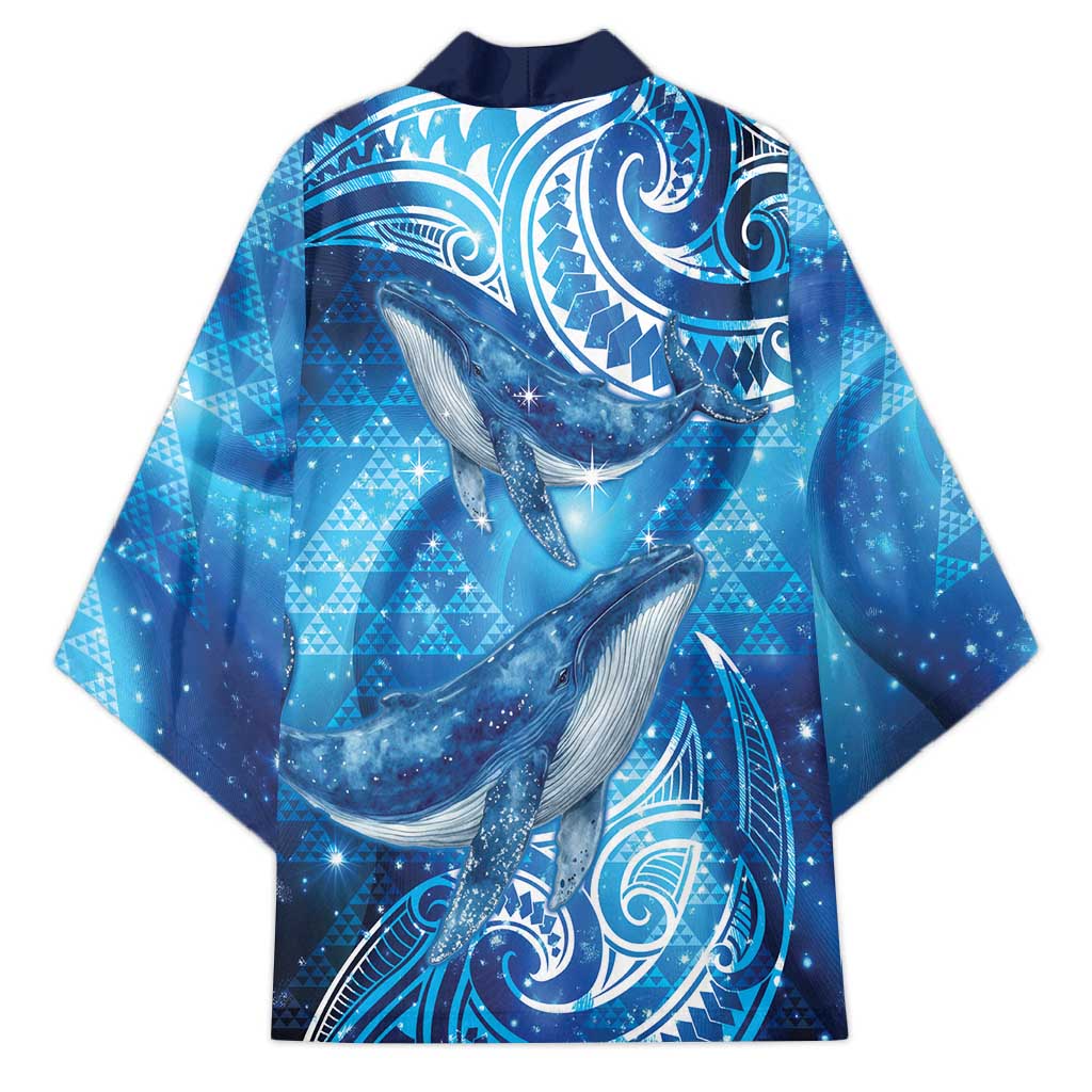 New Zealand Humpback Whale Matariki Kimono Maori New Year Taniko Niho Taniwha LT14 - Polynesian Pride