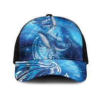New Zealand Humpback Whale Matariki Mesh Trucker Cap Maori New Year Taniko Niho Taniwha LT14 One Size Black Blue - Polynesian Pride