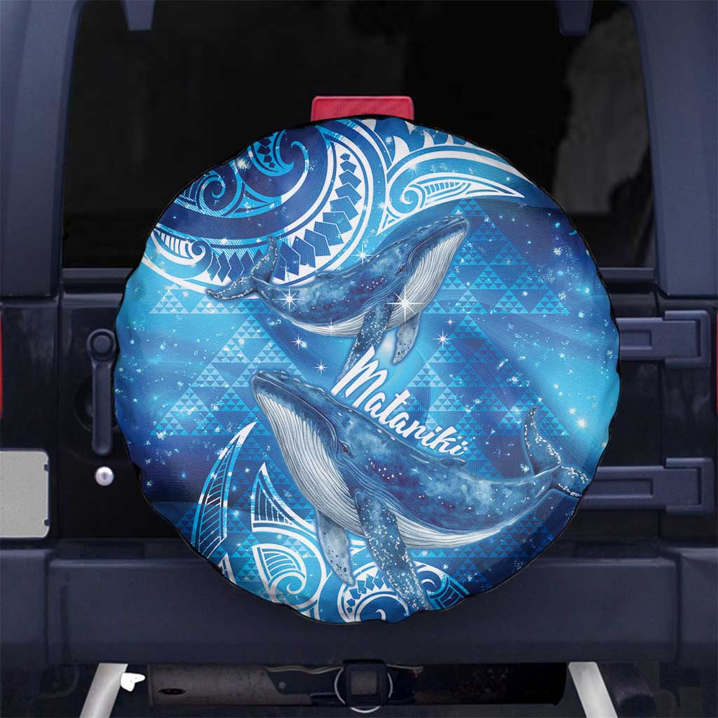 New Zealand Humpback Whale Matariki Spare Tire Cover Maori New Year Taniko Niho Taniwha