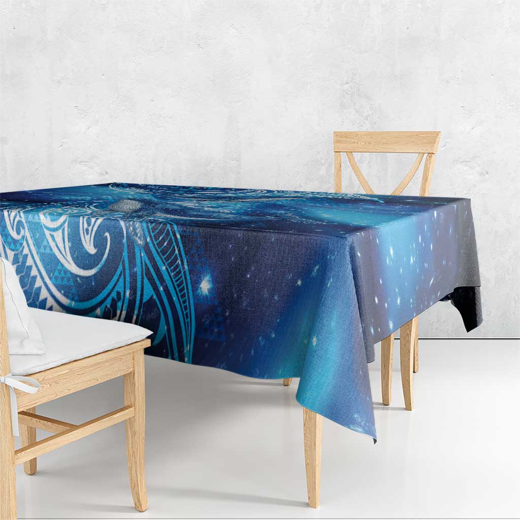 New Zealand Humpback Whale Matariki Tablecloth Maori New Year Taniko Niho Taniwha
