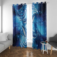 New Zealand Humpback Whale Matariki Window Curtain Maori New Year Taniko Niho Taniwha