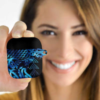 Humpback Whale Matariki New Zealand AirPods Case NZ Maori Paikea Poutama Luxury Blue