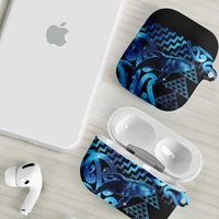 Humpback Whale Matariki New Zealand AirPods Case NZ Maori Paikea Poutama Luxury Blue