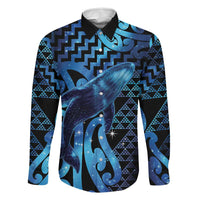 Humpback Whale Matariki New Zealand Family Matching Puletasi and Hawaiian Shirt NZ Maori Paikea Poutama Luxury Blue