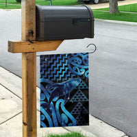 Humpback Whale Matariki New Zealand Garden Flag NZ Maori Paikea Poutama Luxury Blue