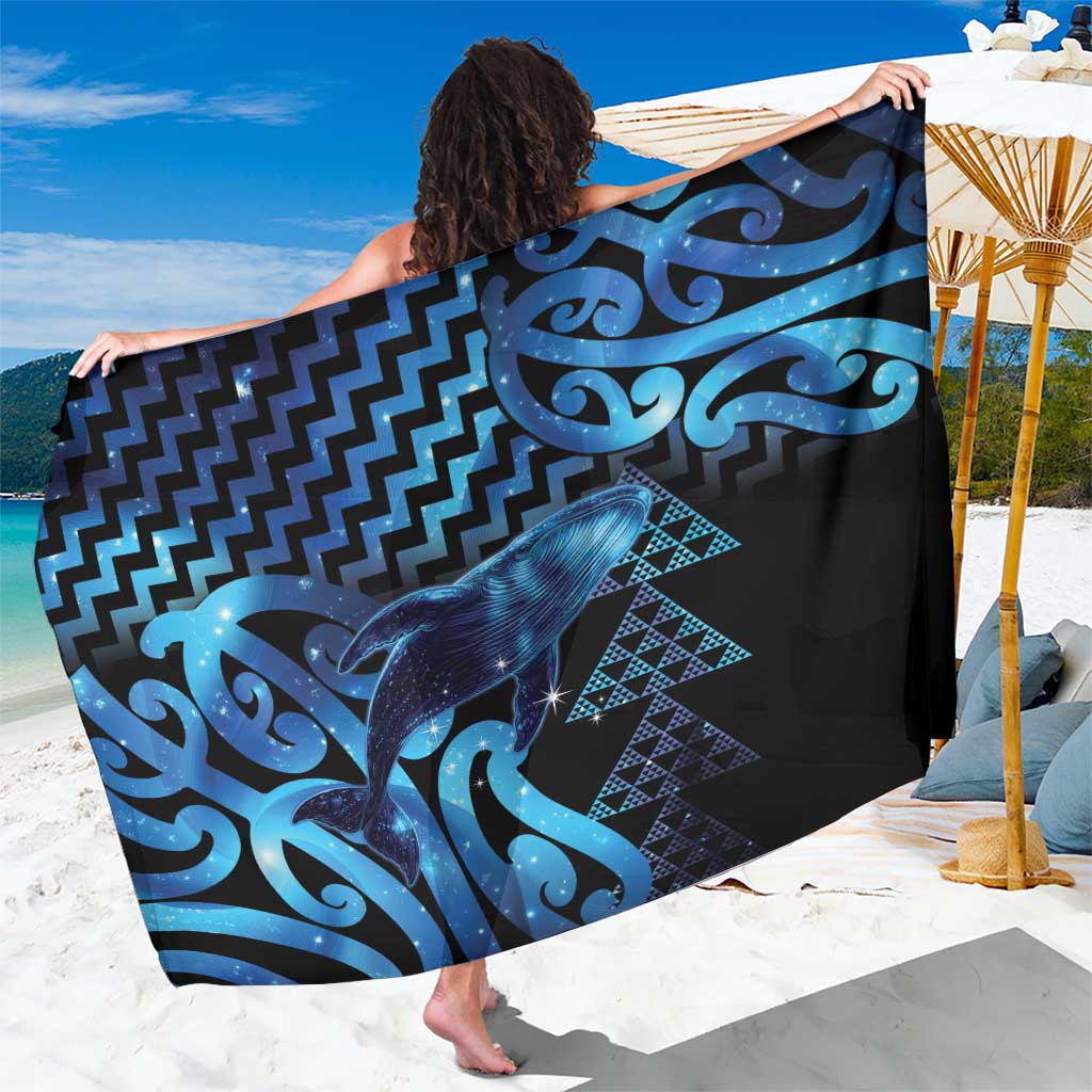 Humpback Whale Matariki New Zealand Sarong NZ Maori Paikea Poutama Luxury Blue