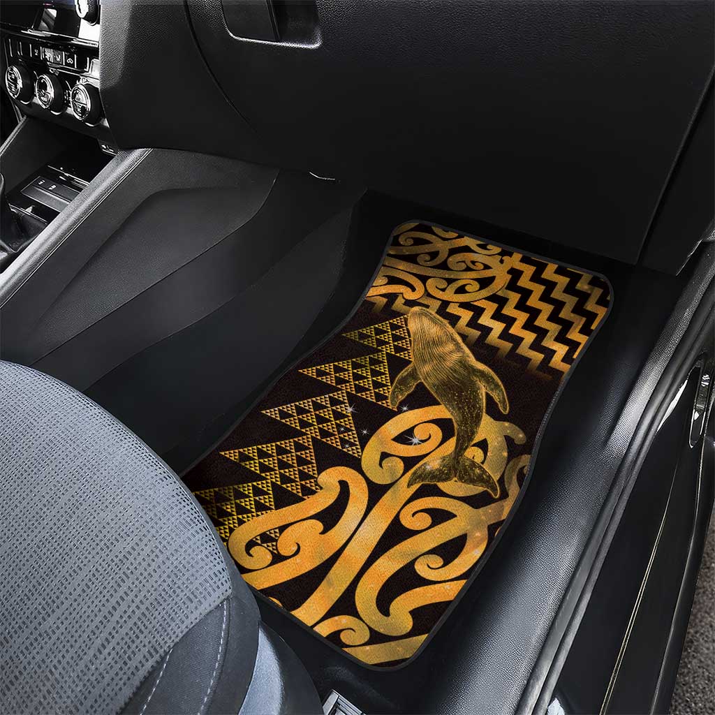 Humpback Whale Matariki New Zealand Car Mats NZ Maori Paikea Poutama Luxury Gold