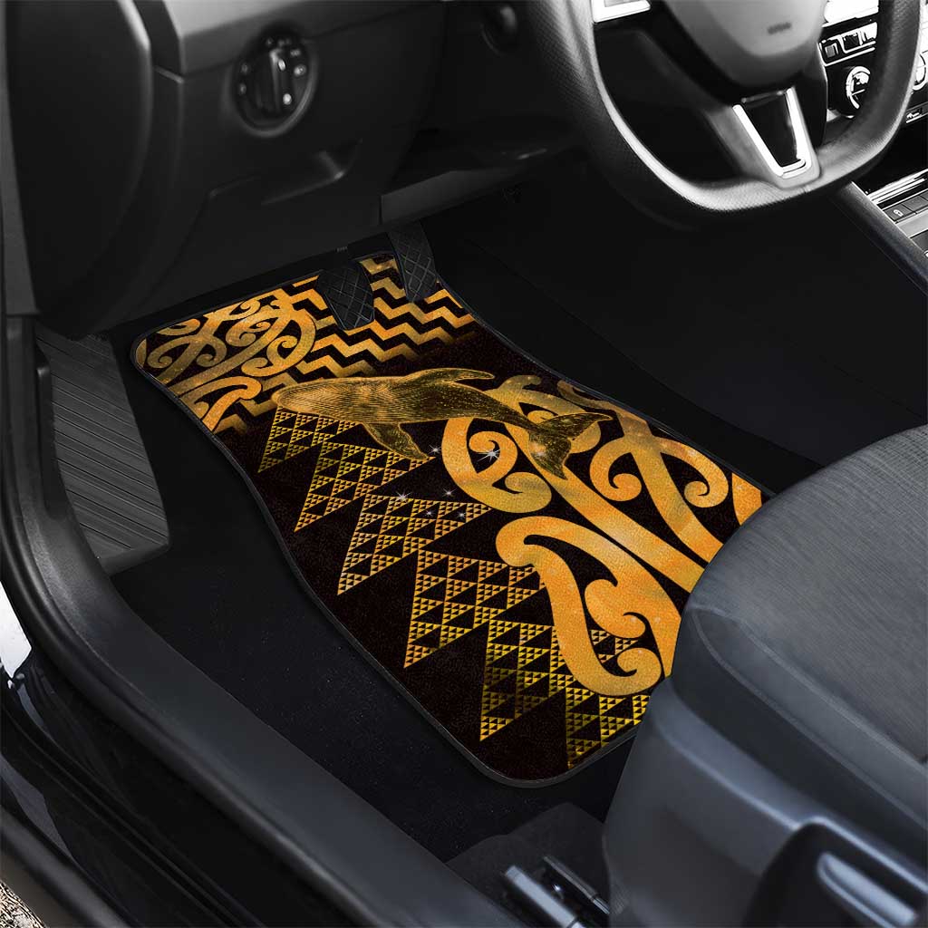 Humpback Whale Matariki New Zealand Car Mats NZ Maori Paikea Poutama Luxury Gold