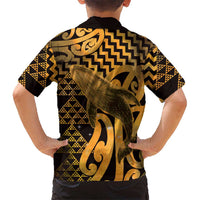 Humpback Whale Matariki New Zealand Hawaiian Shirt NZ Maori Paikea Poutama Luxury Gold LT14 - Polynesian Pride