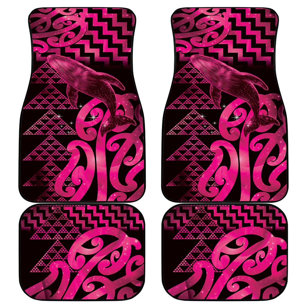 Humpback Whale Matariki New Zealand Car Mats NZ Maori Paikea Poutama Luxury Pink