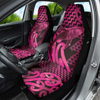 Humpback Whale Matariki New Zealand Car Seat Cover NZ Maori Paikea Poutama Luxury Pink LT14 - Polynesian Pride
