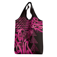 Humpback Whale Matariki New Zealand Grocery Bag NZ Maori Paikea Poutama Luxury Pink