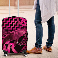 Humpback Whale Matariki New Zealand Luggage Cover NZ Maori Paikea Poutama Luxury Pink LT14 Pink - Polynesian Pride