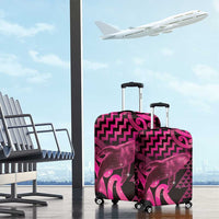 Humpback Whale Matariki New Zealand Luggage Cover NZ Maori Paikea Poutama Luxury Pink LT14 - Polynesian Pride