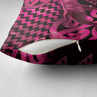 Humpback Whale Matariki New Zealand Pillow Cover NZ Maori Paikea Poutama Luxury Pink
