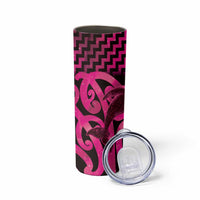 Humpback Whale Matariki New Zealand Skinny Tumbler NZ Maori Paikea Poutama Luxury Pink LT14 - Polynesian Pride