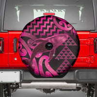 Humpback Whale Matariki New Zealand Spare Tire Cover NZ Maori Paikea Poutama Luxury Pink LT14 - Polynesian Pride