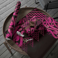 Humpback Whale Matariki New Zealand Wrapping Paper NZ Maori Paikea Poutama Luxury Pink LT14 - Polynesian Pride