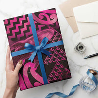Humpback Whale Matariki New Zealand Wrapping Paper NZ Maori Paikea Poutama Luxury Pink LT14 - Polynesian Pride
