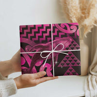 Humpback Whale Matariki New Zealand Wrapping Paper NZ Maori Paikea Poutama Luxury Pink LT14 - Polynesian Pride