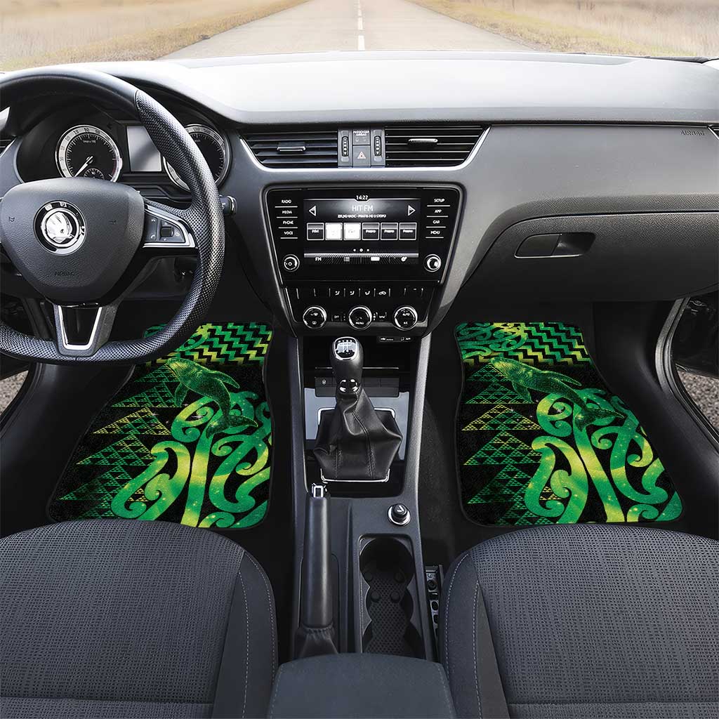 Humpback Whale Matariki New Zealand Car Mats NZ Maori Paikea Poutama Luxury Green