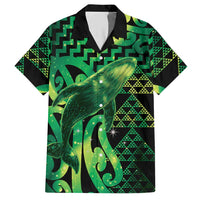 Humpback Whale Matariki New Zealand Hawaiian Shirt NZ Maori Paikea Poutama Luxury Green LT14 Green - Polynesian Pride