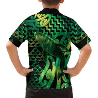 Humpback Whale Matariki New Zealand Hawaiian Shirt NZ Maori Paikea Poutama Luxury Green LT14 - Polynesian Pride