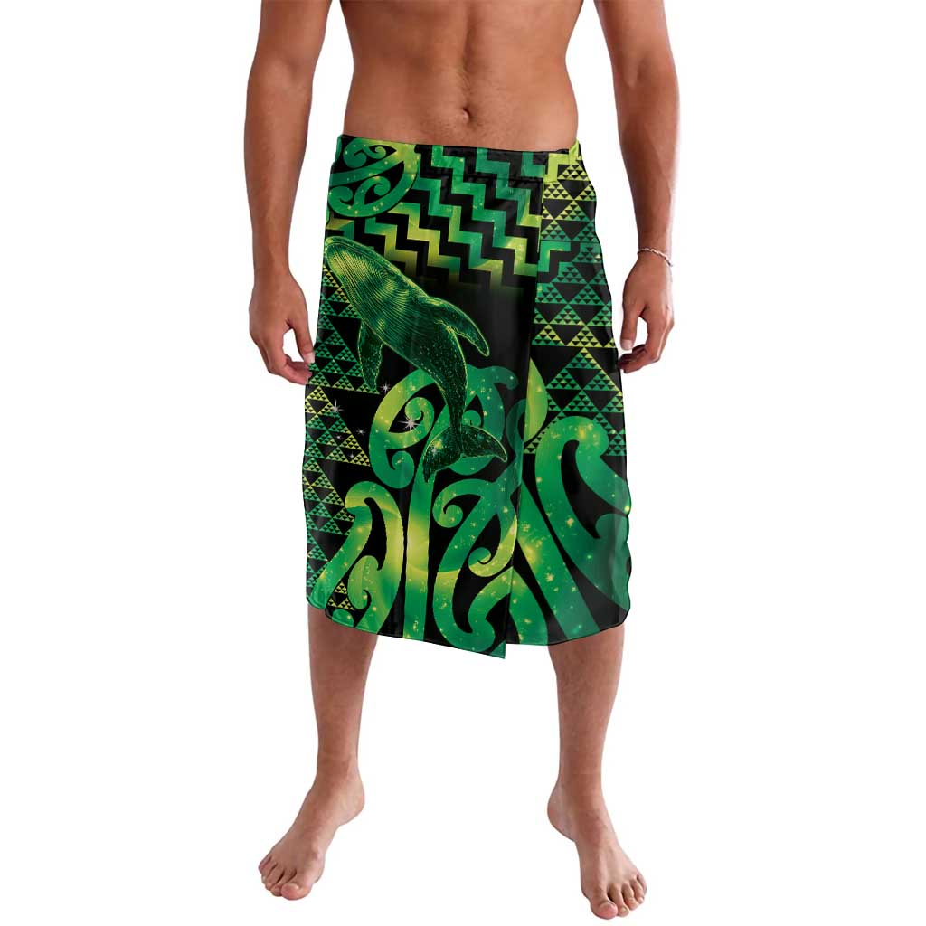 Humpback Whale Matariki New Zealand Lavalava NZ Maori Paikea Poutama Luxury Green