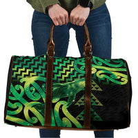 Humpback Whale Matariki New Zealand Travel Bag NZ Maori Paikea Poutama Luxury Green