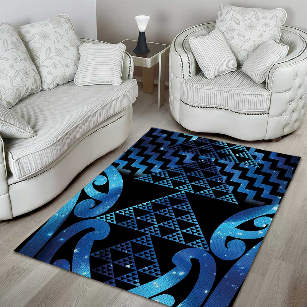 Taniko Motifs Matariki New Zealand Area Rug NZ Niho Taniwha Poutama LT14 - Polynesian Pride