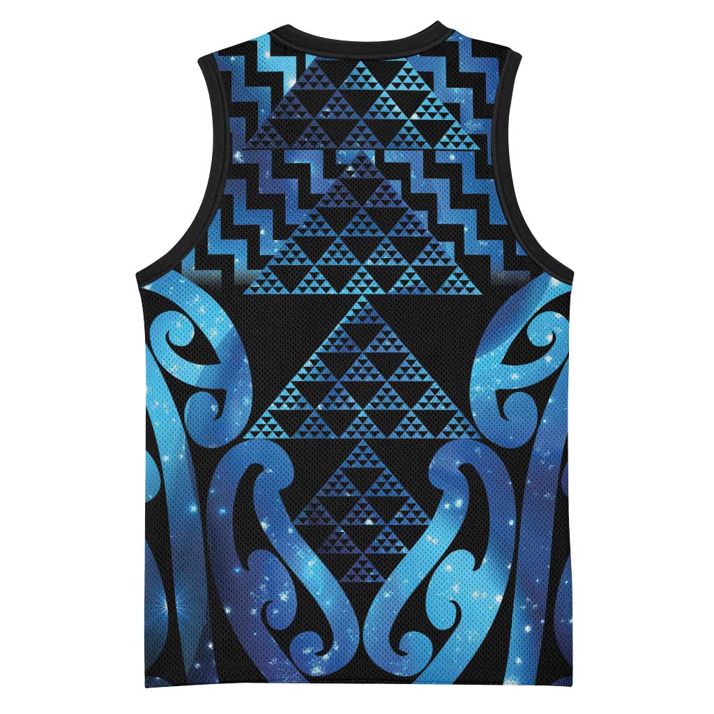 Taniko Motifs Matariki New Zealand Basketball Jersey NZ Niho Taniwha Poutama