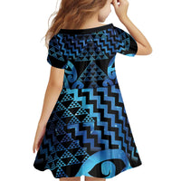 Taniko Motifs Matariki New Zealand Family Matching Puletasi and Hawaiian Shirt NZ Niho Taniwha Poutama LT14 - Polynesian Pride