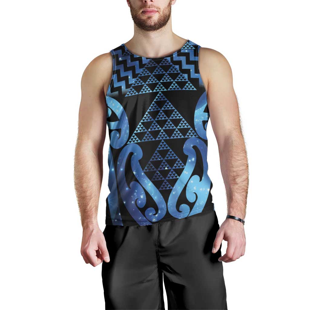 Taniko Motifs Matariki New Zealand Men Tank Top NZ Niho Taniwha Poutama
