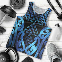 Taniko Motifs Matariki New Zealand Men Tank Top NZ Niho Taniwha Poutama