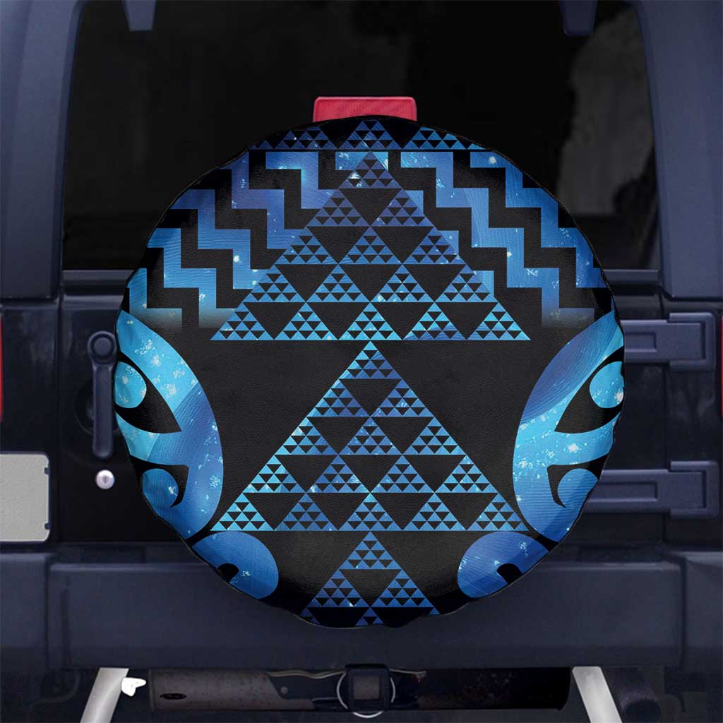 Taniko Motifs Matariki New Zealand Spare Tire Cover NZ Niho Taniwha Poutama