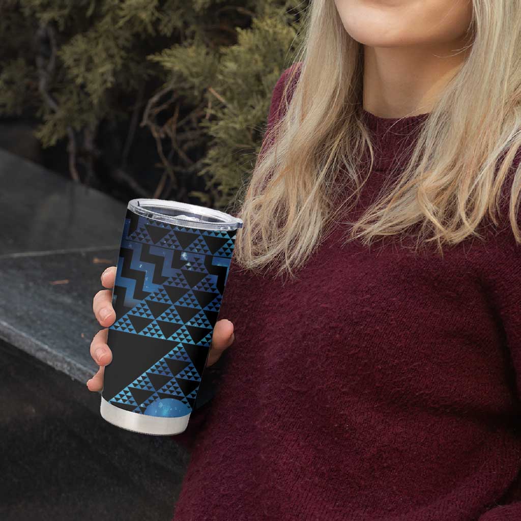 Taniko Motifs Matariki New Zealand Tumbler Cup NZ Niho Taniwha Poutama