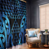 Taniko Motifs Matariki New Zealand Window Curtain NZ Niho Taniwha Poutama