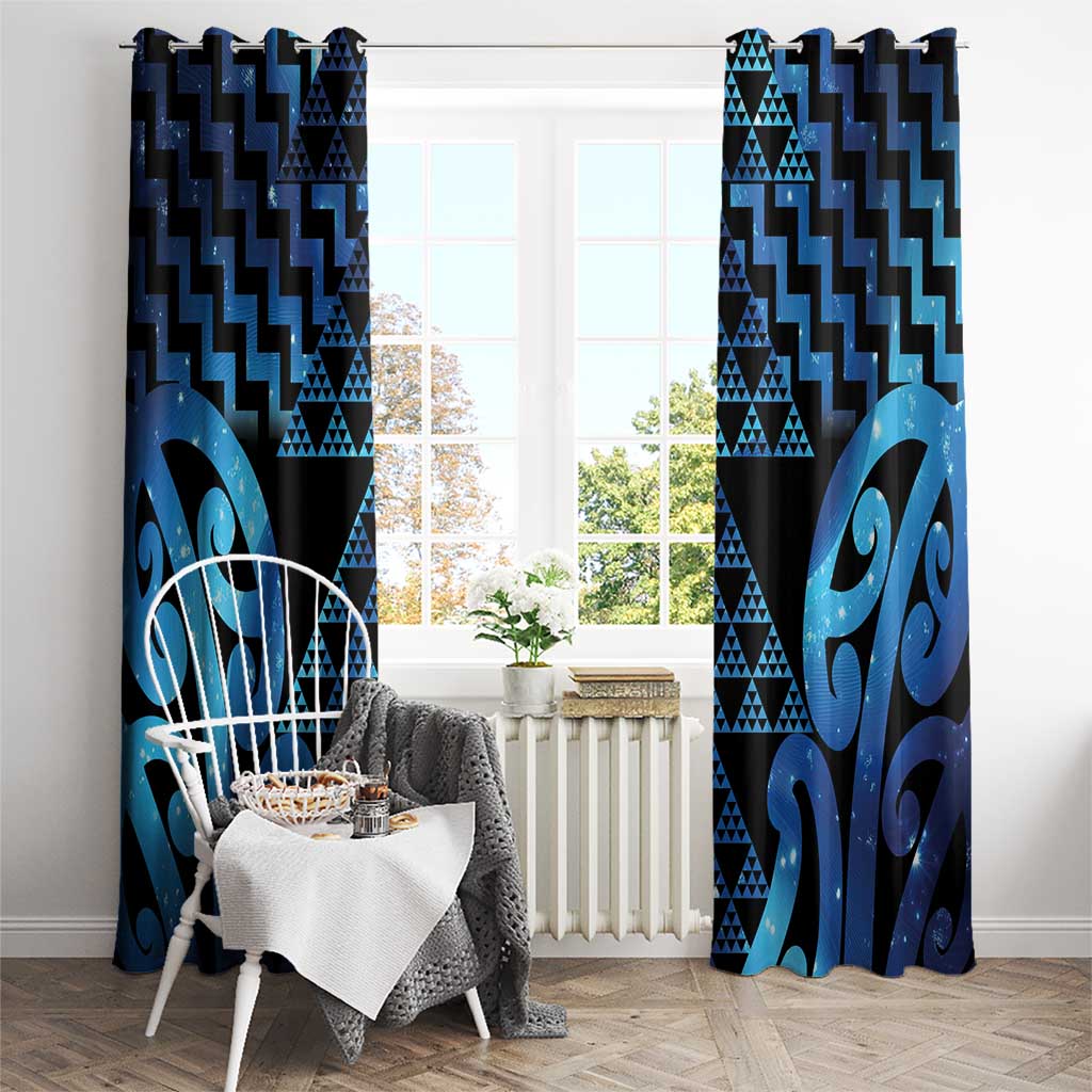 Taniko Motifs Matariki New Zealand Window Curtain NZ Niho Taniwha Poutama