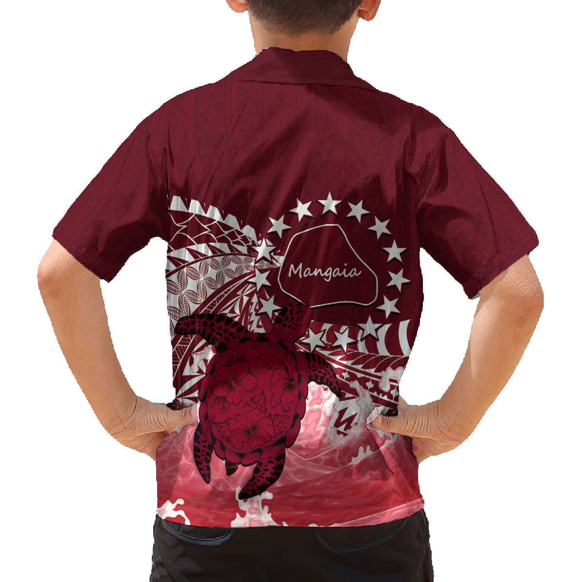 Cook Islands Mangaia Gospel Day Family Matching Tank Maxi Dress and Hawaiian Shirt Polynesian Art With Sea Turtle