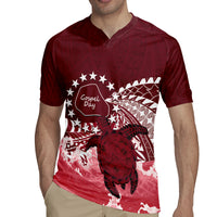 Cook Islands Mangaia Gospel Day Rugby Jersey Polynesian Art With Sea Turtle